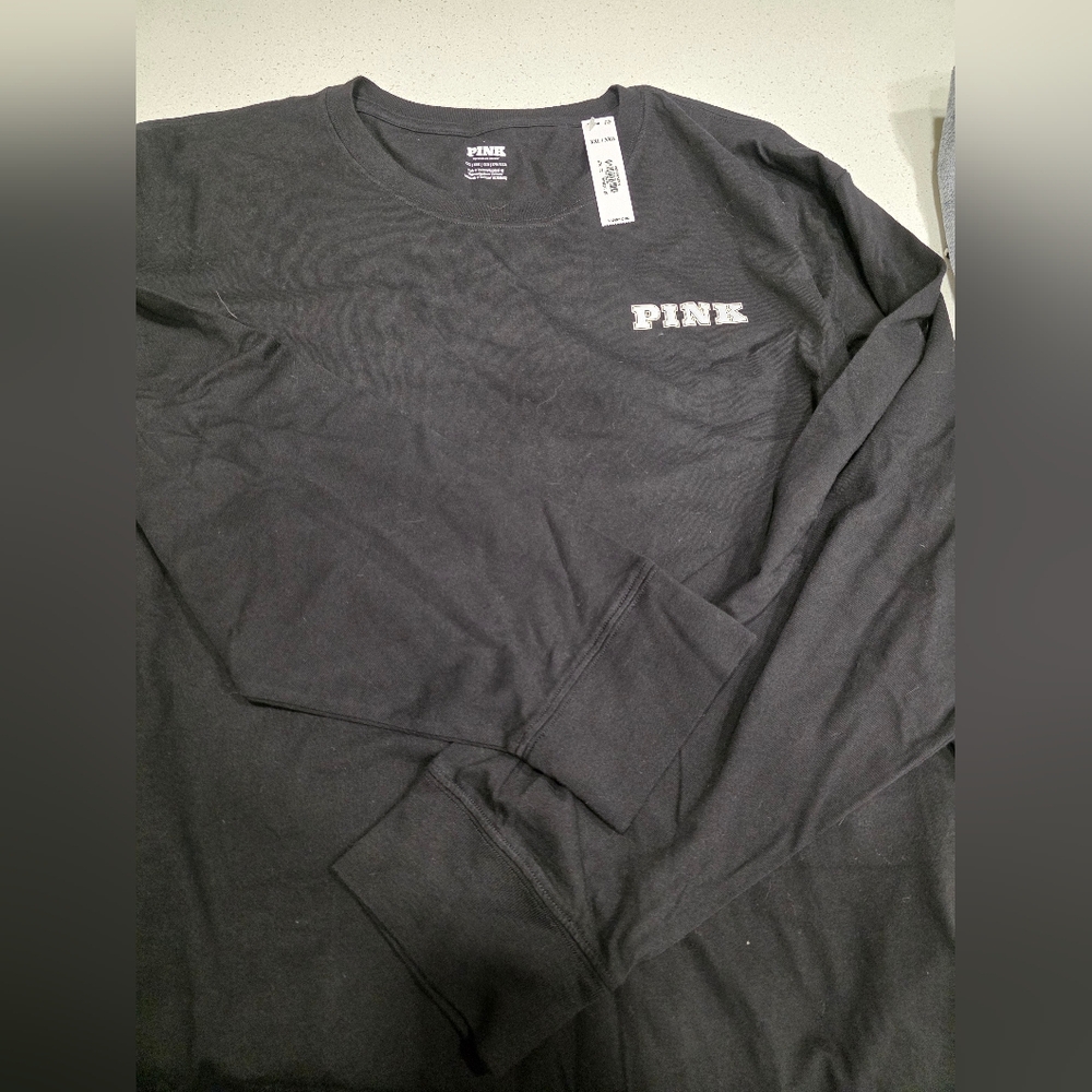 PINK Victoria's Secret Black Longsleeve Shirt